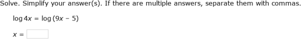 IXL - Solve logarithmic equations II (Advanced algebra practice)