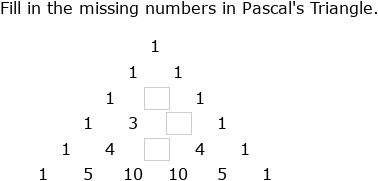 Triangle Advanced IXL - Pascal's triangle (Advanced algebra practice)