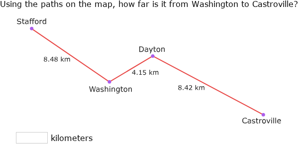Ixl Distance Map IXL | Maps with decimal distances | Intermediate 1 math