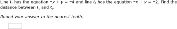 IXL - Find the distance between two parallel lines (Geometry practice)