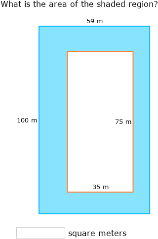 IXL | Area between two rectangles | Intermediate 1 math