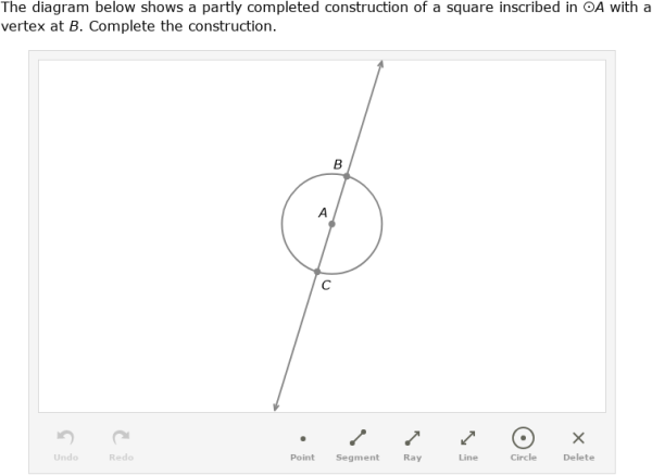 IXL - Construct a square inscribed in a circle (Geometry practice)