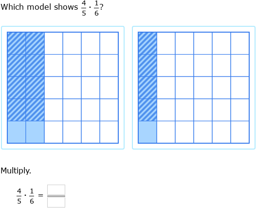 IXL | Multiply two fractions using models | Intermediate 1 math