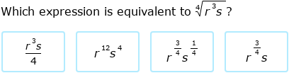 IXL - Convert between rational exponents and radicals (Precalculus ...