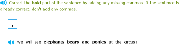 Ixl Commas With A Series Foundations 1 Language Arts